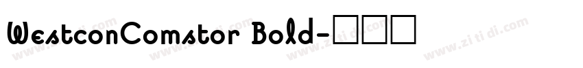 WestconComstor Bold字体转换